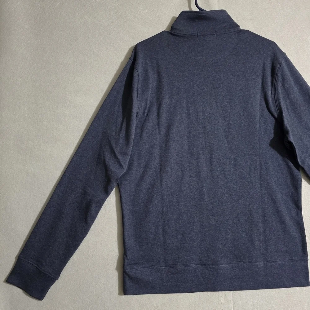 NWT Biltmore Mens Navy 1/4 Zip Pullover Sweatshirt Size Medium